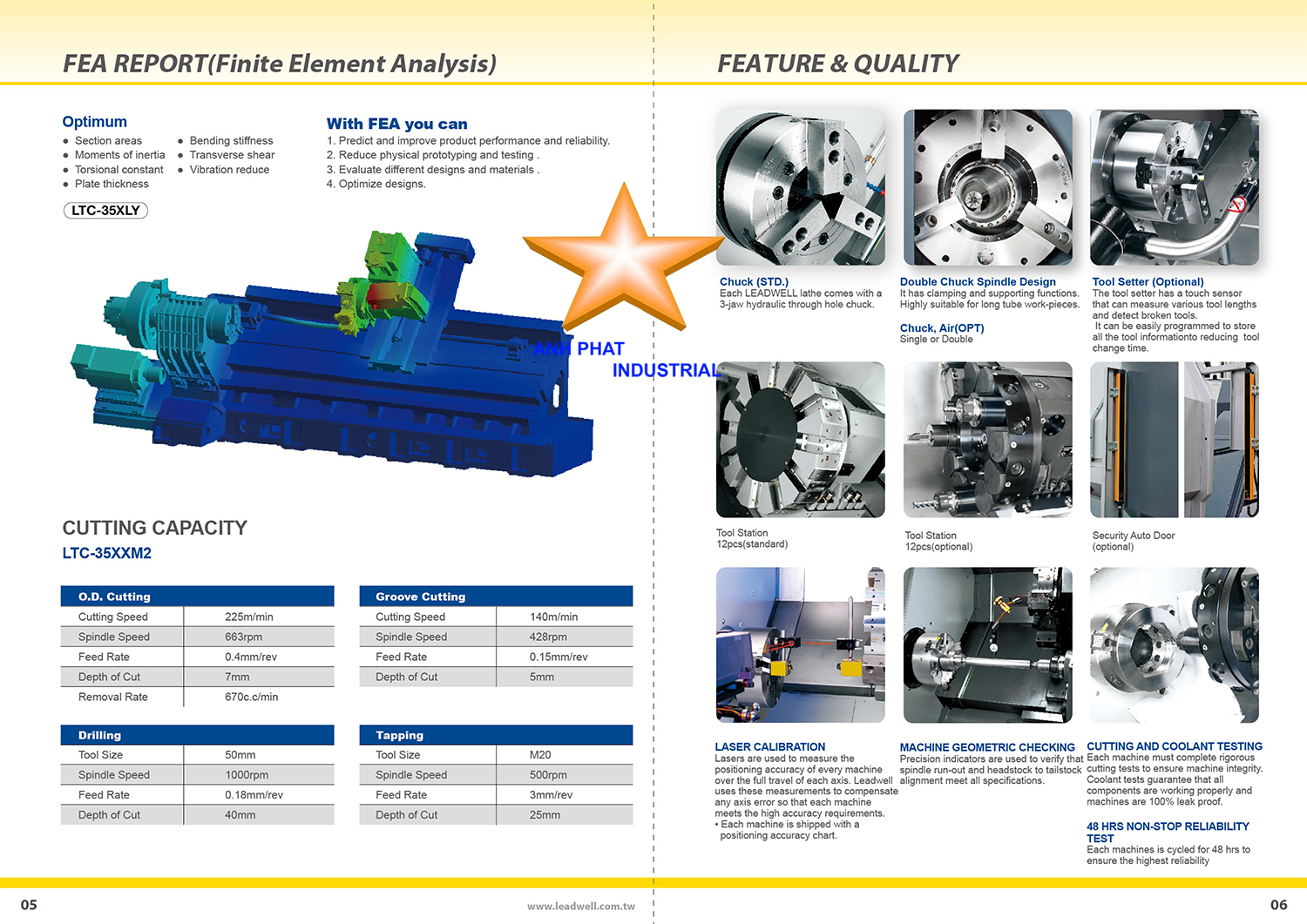máy tiện CNC LTC-35LY-Leadwell (Đài Loan)