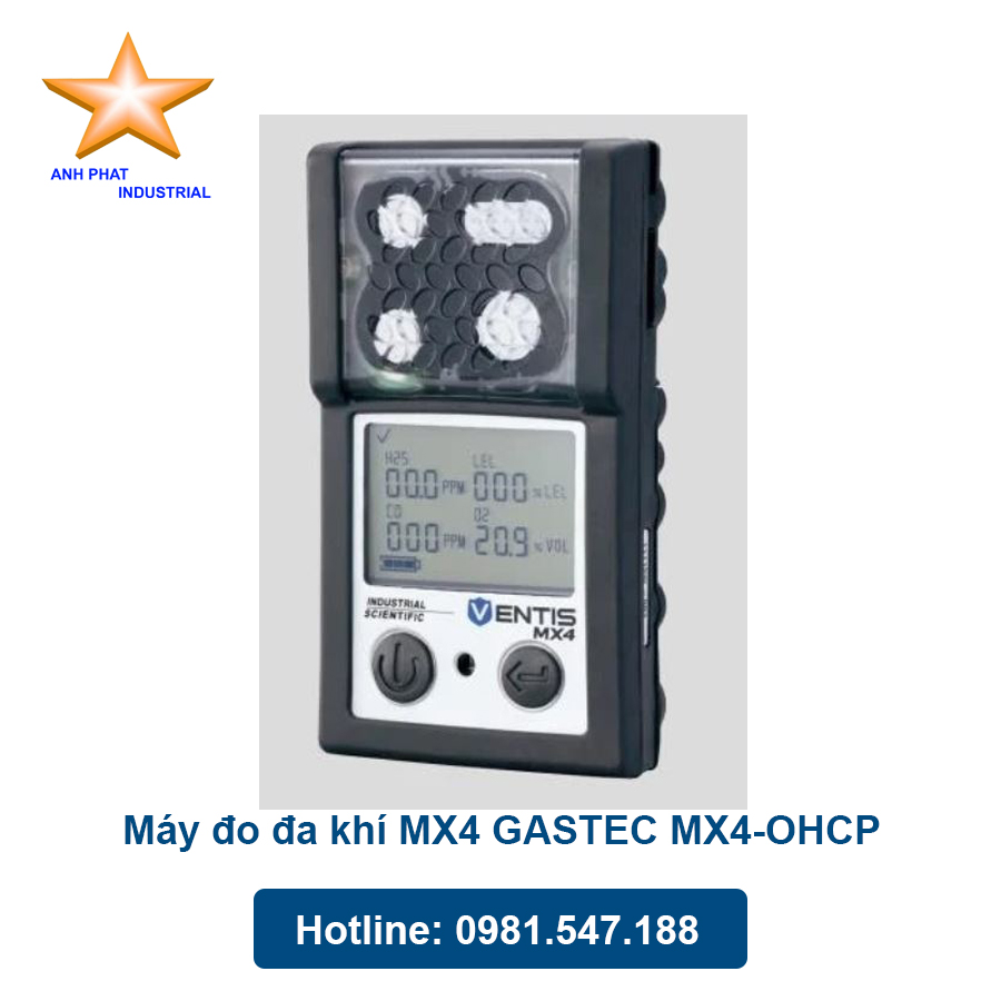 Máy đo đa khí MX4 GASTEC (MX4-OHCP)
