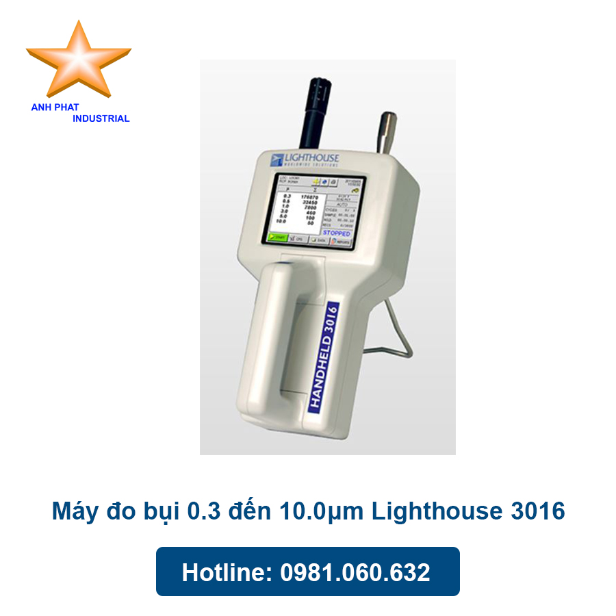 Máy đếm hạt bụi 0.3 đến 10.0μm Lighthouse 3016